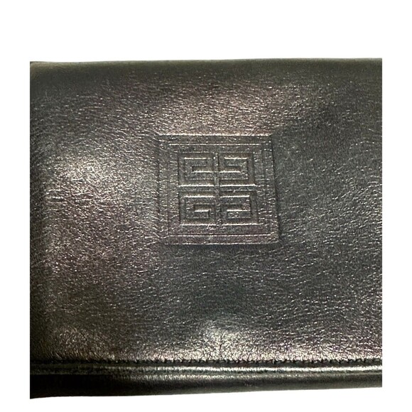 Givenchy Vtg 4G Logo Blue Leather Wallet Bifold Coin Pocket Made In Spain - Picture 6 of 14